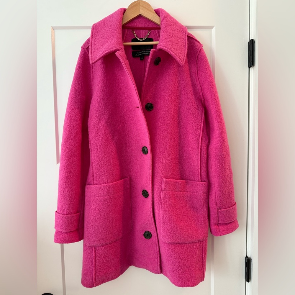 J. Crew Pink Italian Boiled Wool Jacket - image 1